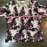 Garnet Hill Garnett Hill Cardigan Merino Wool Cardigan‎ Sweater Womens Medium Trees Purple Photo 6