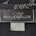 VTG 90s Molly Malloy Sleeveless Floral Maxi Black Dress With Cardigan Women’s 12 Photo 12