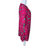 Aryeh Scoop Neck Pink Green Mini Dress Small Tropical Floral Island Party EUC Photo 6