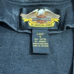 Harley Davidson  Vintage Women Black Denim Vest size S Photo 6