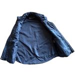 Bagatelle Quilted Vest Navy Size Small Toggles Zip Snap Button Cabin Lodge Fall Photo 4