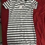 Rue 21  Dress Striped Black White Bodycon Photo 0