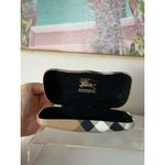 Burberry  Nova Check Plaid Hard Sunglasses Case Beige Black Red White Clam Shell Photo 3