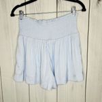 Pants Store High Waist Elastic Band Light Blue Swing Shorts Size S Size M Photo 4