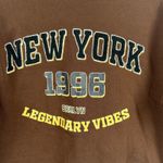 Buch and Stone New York 1996 Legendary Vibes Brown Sweatshirt Crewneck Women L Brown Size L Photo 2