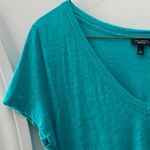 Talbots Y2K Vintage Slub Cotton V Neck Tee Womens S Cap Sleeve T-Shirt Basic Photo 3