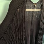 Free People Open Knit Cozy Duster Length Shawl | Plum Purple | XS/S Photo 4