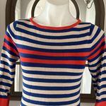 Trina Turk Striped Short Sleeve Knit Top Sweater, Size S EXCELLENT! Photo 2