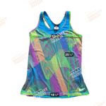 Nike Pro Hypercool Frequency Tank Medium Rainbow Blue Mesh Run Top Workout Photo 6