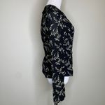 Dana Buchman  Black Cream Patterned Blazer Evening Jacket Sz 10 Photo 3