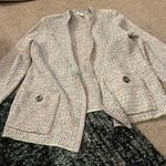 J Jill tweed multicolored open front cardigan L Size L Photo 1