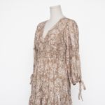 cupio V Neck Smocked Dress Photo 9