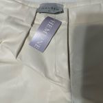 Hemline Hausen Lyra Faux Leather Shorts in Cream Photo 3