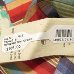 Johnny Was NWT Imagination Scarf in Multi Black Parrot Patchwork Silk Tassel Photo 3