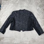 Chico's NWT  Moto Jacket Bonded Lace LS Jack Black Career Party Size 3 US XL $139 Photo 3