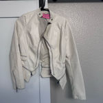 Azalea Wang Leather Jacket White Photo 0