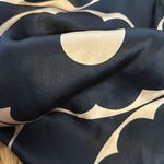 Nili Lotan 100% silk floral mini long sleeve dress swim coverup black cream Size L Photo 6