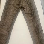 Escada Sable Python snake shimmer print ankle Jeans zippered bottoms size 38 Gray Photo 7