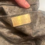 Escada Sable Python snake shimmer print ankle Jeans zippered bottoms size 38 Gray Photo 5