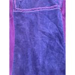 Bob Mackie Wearable Art Jacket, Small, Leather Suede Knit Embroidered Purple Photo 8