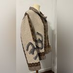 Vintage Equestrian Tapestry Jacket Horse Girl Hounds Button Front XL *Flaw* Photo 4