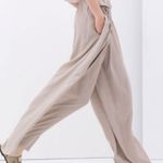 ZARA  Flowy High Waist Wide Leg Pants w/ Side Slits Black Size S NEW Photo 1