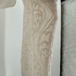 Ann Taylor LOFT Cream Embroidered Long Sleeve Pullover Sheer Top Size Large Photo 2