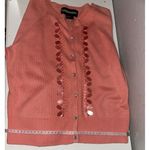 Requirements  Pink Embellished Button-Up Cardigan Sweater Womens Size SMALL Photo 2