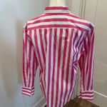 J.Crew  Pink and White Striped Shirt Photo 3