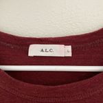 ALC Frank Women’s A.L.C. red linen cross back short sleeve top size large Photo 2