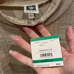 Anne Klein NWT golden shimmer mock neck puff sleeve top mermaid fairy vibes Photo 8