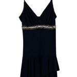 Vintage Y2K Taboo Black Gold Mini Dress Sz M Size M Photo 0