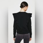 AG Adriano Goldschmied NWT Black Ruffled Sweatshirt Photo 3