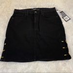 Hudson Jeans  Lulu Pierced Denim Mini Skirt Photo 2