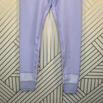 Allfenix Leggings Workout Gym Stretch Stripe Ankle Length Purple Size Small Photo 4