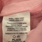 Place Nationale Pink Linen Floral Mini Dress Small Pink Photo 4