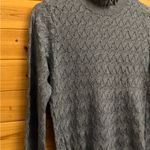 Sundance Size Medium Frances Ruffle Turtleneck Sweater Blue Photo 2