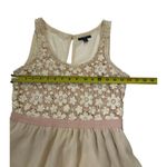 American Eagle Outfitters Women Size Small Mini Dress Cream Crochet 17-312 Photo 4