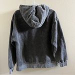 Aritzia Golden TNA Loungewear Casual Charcoal Acid Wash Zip-Up Hoodie Size 2 Photo 7