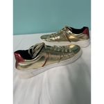 ALDO  Metallic Rose Gold Lace Up Women's Designer‎ Sneakers US Size 7 S-437 Photo 4