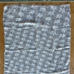 Grey Elephant Animal Print Decorative Lightweight Scarf Gray Photo 1