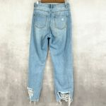 Indigo Rein  Distressed Ripped Jeans Womens 5/26 Straight Leg Street Grunge Indie Photo 3