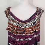 East 5th Colorful Cowl Neck Top Size Petite XL Multi-Color Sleeveless Blouse Photo 1