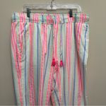 Vineyard Vines  NWT Women's Guava Stripe Pull-On Beach Resort Coastal Pants Photo 3