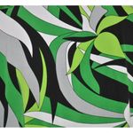 Tiana B . Green Abstract Pattern Faux Wrap Tunic Blouse Size 1X Stretch Pockets Photo 6