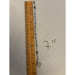 1 Decade Rosary Beaded Bracelet Rose Charm Heart Mary Portrait Christian Silver Photo 3