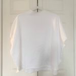 Frank & Eileen  Capelet In White Oversized Cotton Poncho Top One Size Photo 2