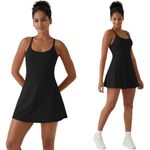 Halara Softlyzero Plush Backless Active Mini Dress Women Small Black Workout NWT Photo 2