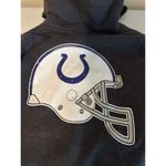 NFL PINK M Sequin Indianapolis COLTS Jacket Hoody Faux Fur Zip Front Bling Gray Size M Photo 5