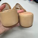 Raye Revolve  Tan Leather Crochet Slip On Mule Heels Womens 8.5 Boho Beachy Photo 7